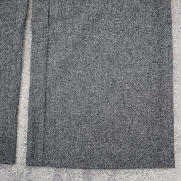 New York Company Pants Womens 0 Gray Mid Rise Stretch Wide Leg Zip Dress Pants - Picture 15 of 16